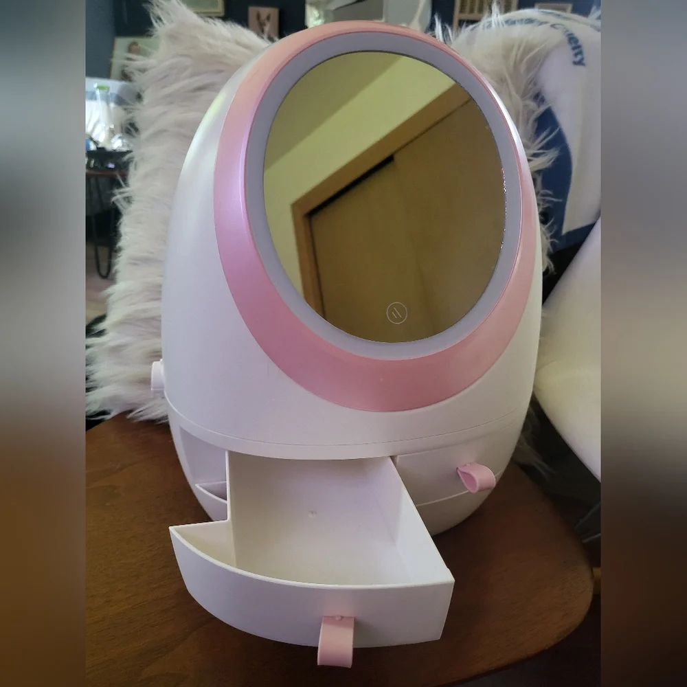 3 Drawer + Extra Storage Makeup Mirror